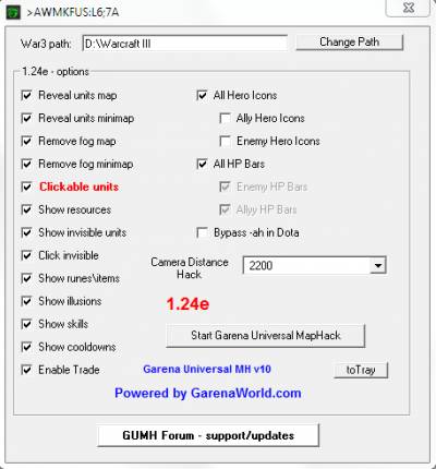 Garena Universal Map Hack v10